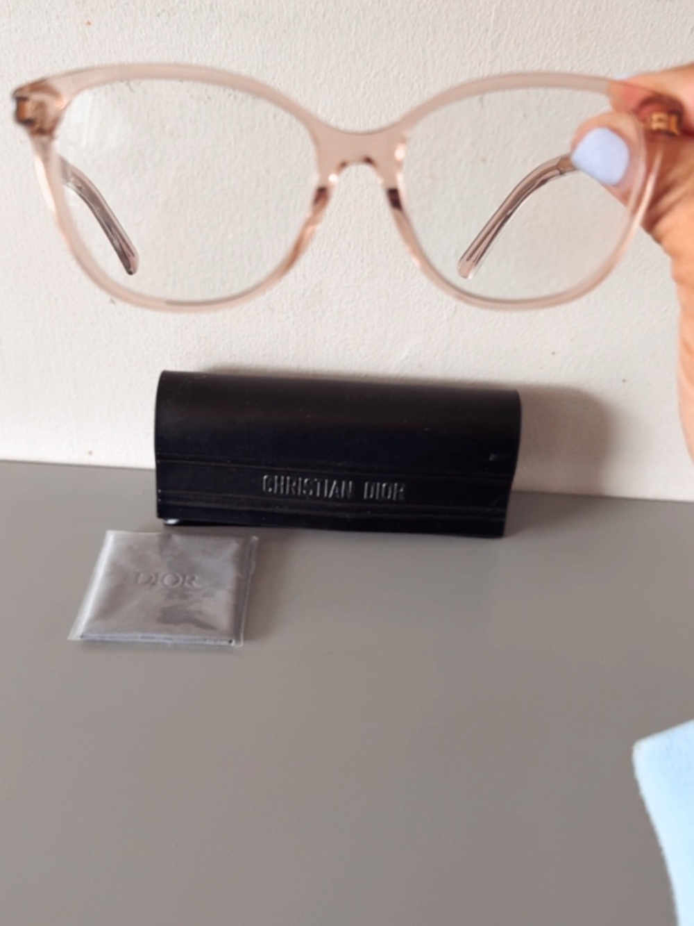 Dior light pink Eyeglasses with Branded Case & cloth - Picture 12 of 14